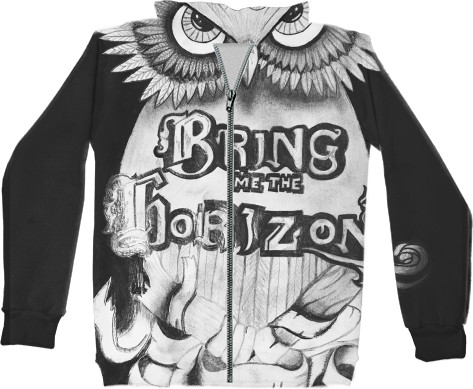 Kids' Zip-through Hoodie 3D - Bring Me The Horizon 2 - Mfest