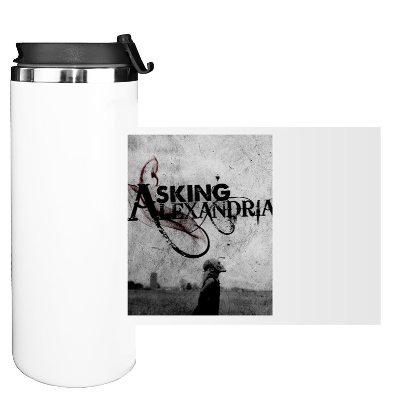 Water Bottle on Tumbler - Asking Alexandria 1 - Mfest