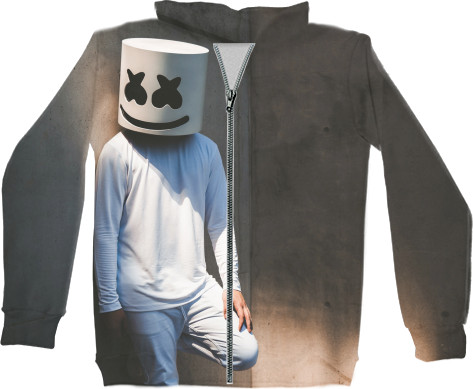 Kids' Zip-through Hoodie 3D - Marshmello 8 - Mfest