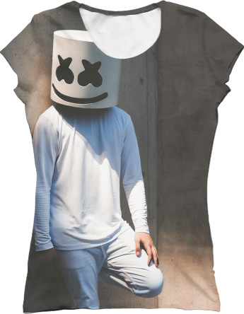 Women's T-Shirt 3D - Marshmello 8 - Mfest