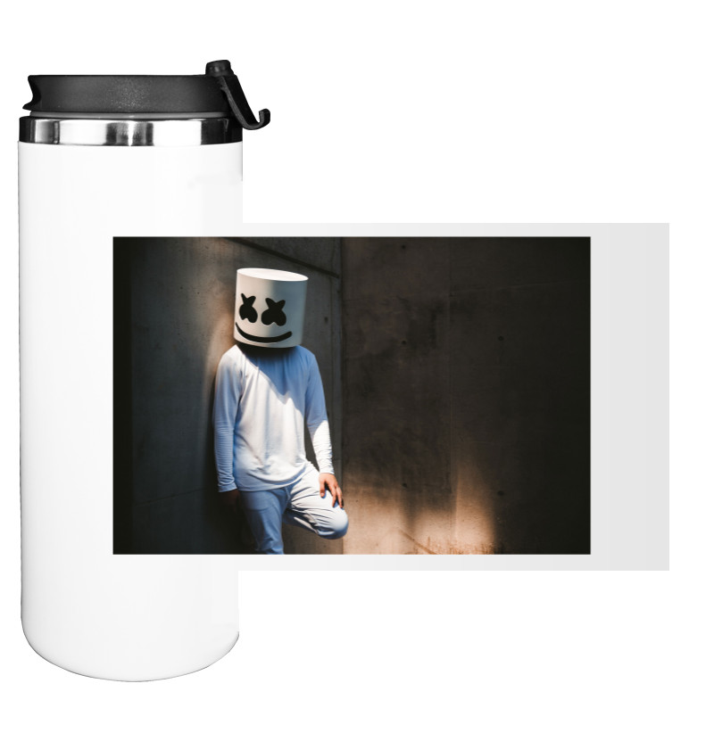 Water Bottle on Tumbler - Marshmello 8 - Mfest