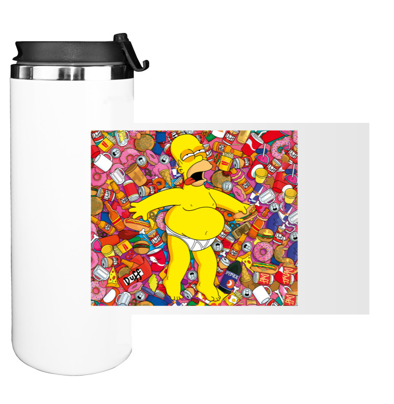 Water Bottle on Tumbler - Simpsons-5 - Mfest