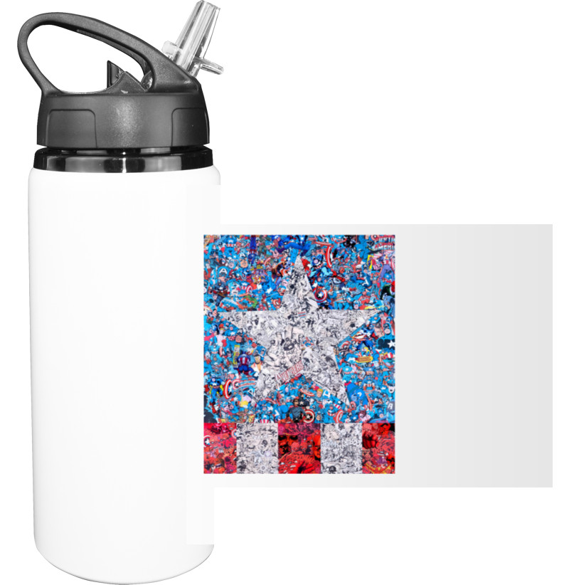 Sport Water Bottle - Captain-America-2 - Mfest