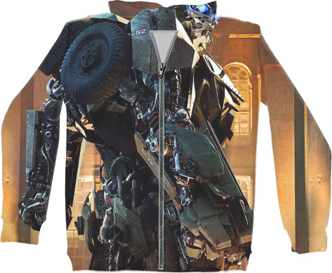 Kids' Zip-through Hoodie 3D - Transformers-The-Last-Knight-4 - Mfest