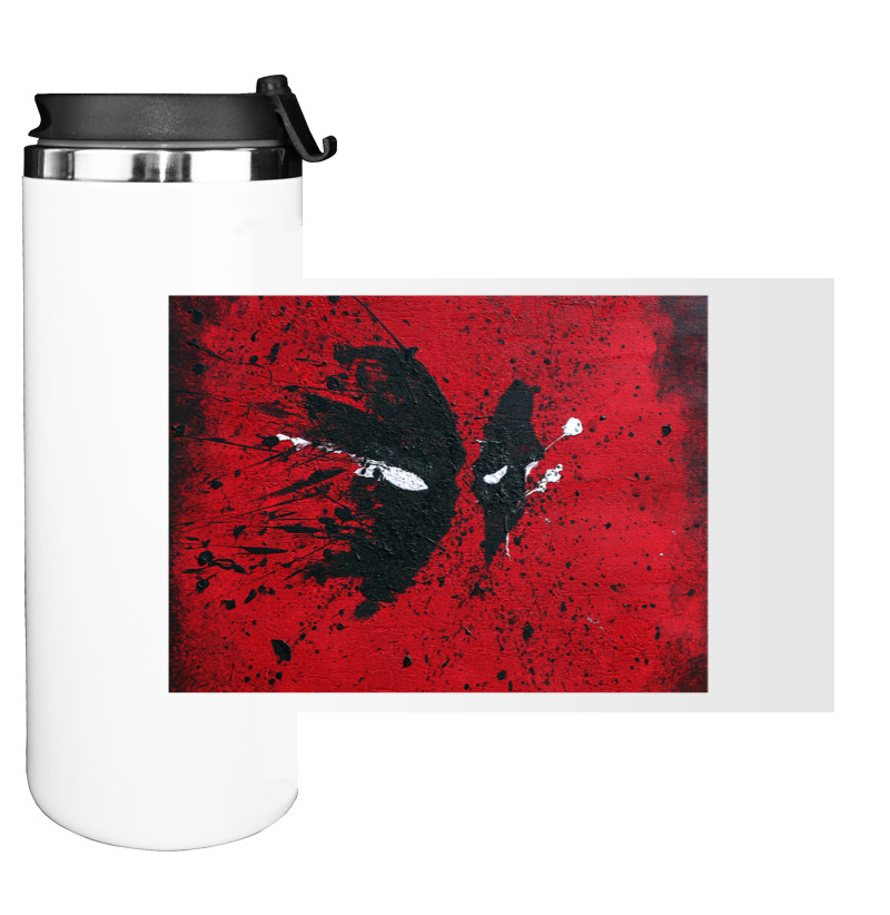 Water Bottle on Tumbler - DeadPool-7 - Mfest