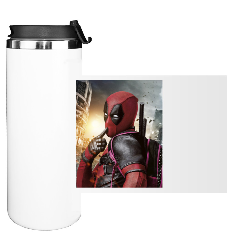 Water Bottle on Tumbler - DeadPool-3 - Mfest