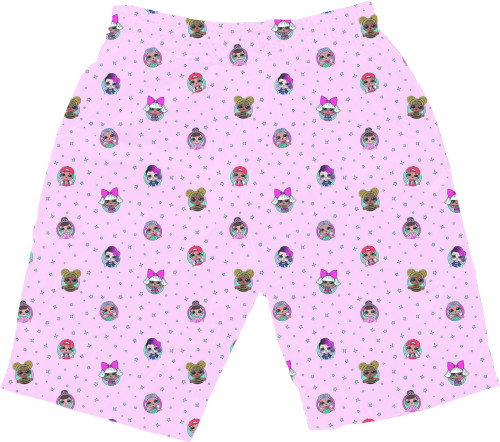 Kids' Shorts 3D - lol doll pattern - Mfest