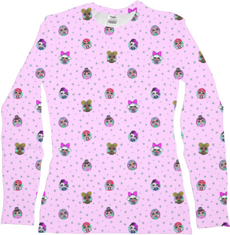 Women's Longsleeve Shirt 3D - lol doll pattern - Mfest