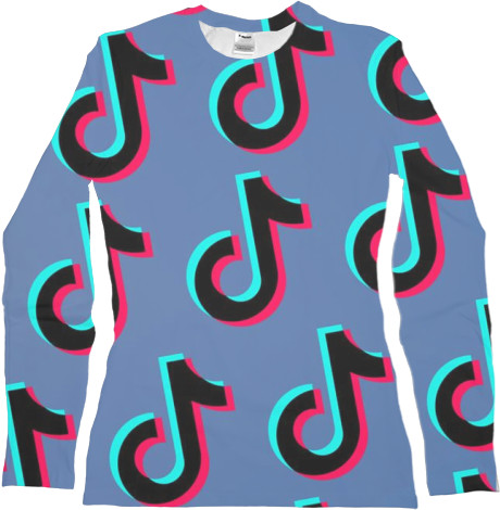 Women's Longsleeve Shirt 3D - TikTok full - Mfest