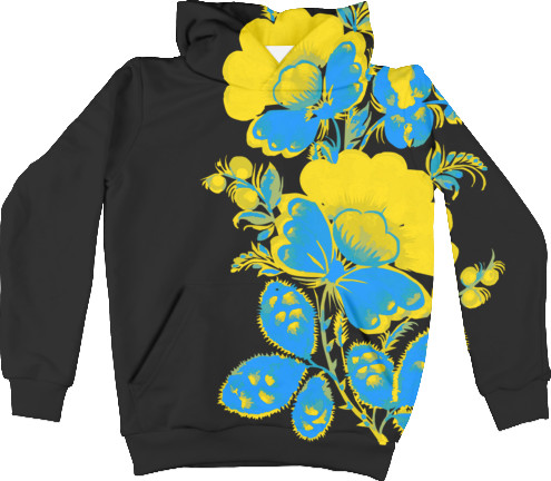 Kids' Hoodie 3D - Petrikivsky painting - Mfest