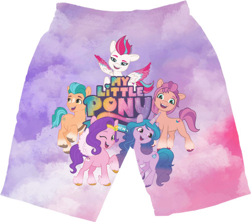 Men's Shorts 3D - My little pony 2 - Mfest