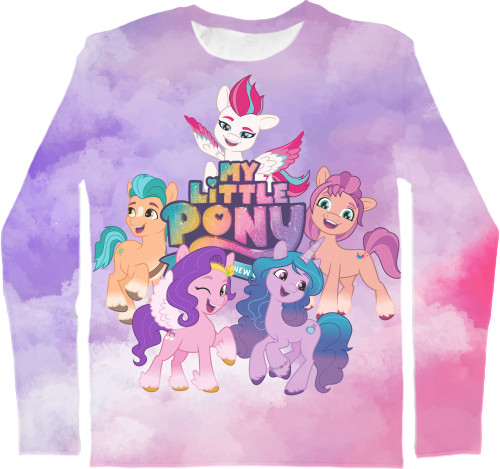 Kids' Longsleeve Shirt 3D - My little pony 2 - Mfest