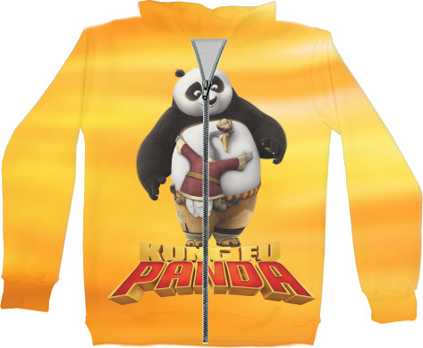 Unisex Zip-through Hoodie 3D - Kung Fu Panda - Mfest