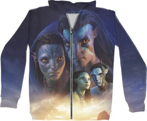 Unisex Zip-through Hoodie 3D - Avatar 2 - Mfest