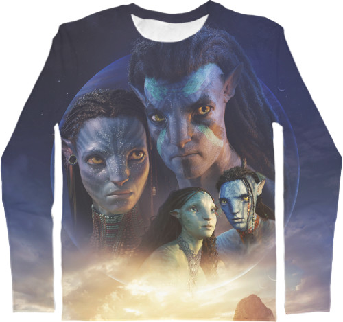 Men's Longsleeve Shirt 3D - Avatar 2 - Mfest