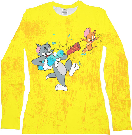 Women's Longsleeve Shirt 3D - Tom and Jerry - Mfest