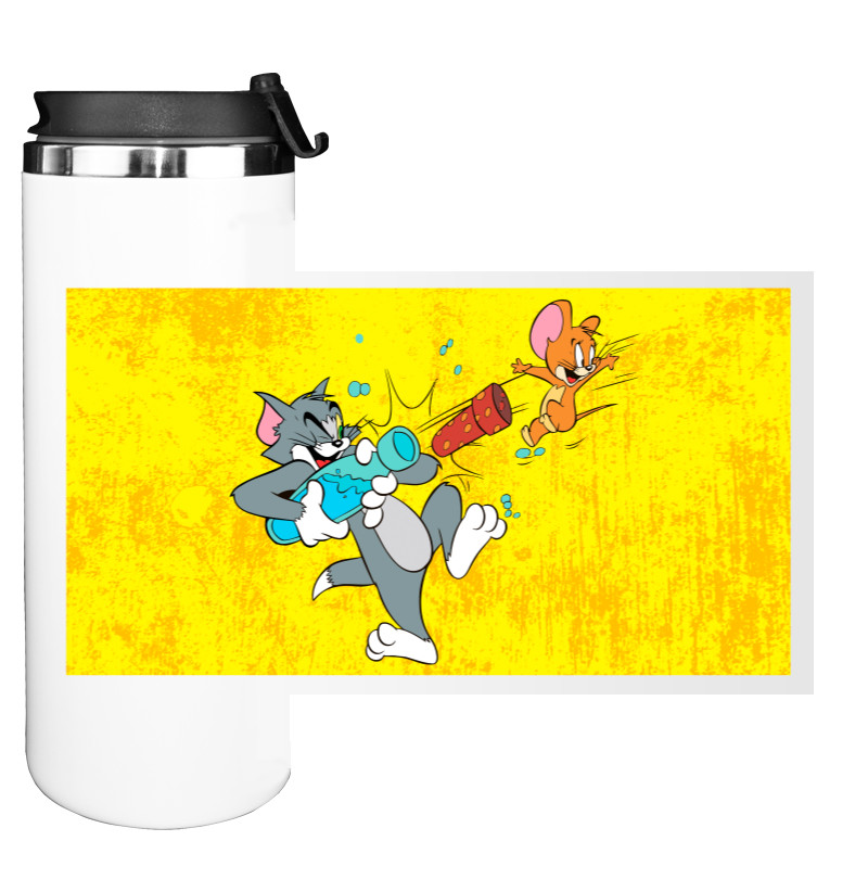 Water Bottle on Tumbler - Tom and Jerry - Mfest