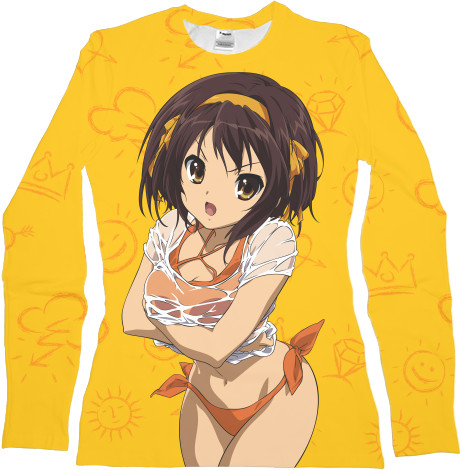 Women's Longsleeve Shirt 3D - Suzumiya Haruhi no Yuutsu - Mfest