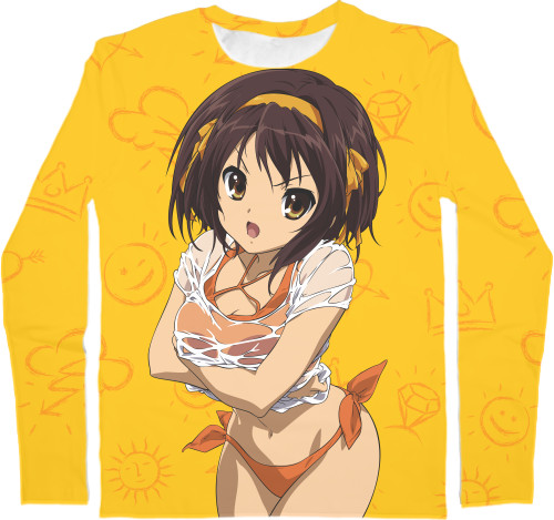 Men's Longsleeve Shirt 3D - Suzumiya Haruhi no Yuutsu - Mfest