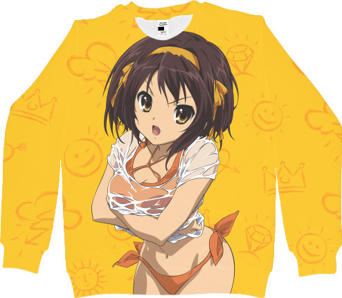 Women's Sweatshirt 3D - Suzumiya Haruhi no Yuutsu - Mfest