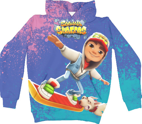 Kids' Hoodie 3D - SUBWAY SURFERS 2 - Mfest