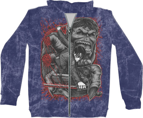 Unisex Zip-through Hoodie 3D - Shingeki no Kyojin - Mfest