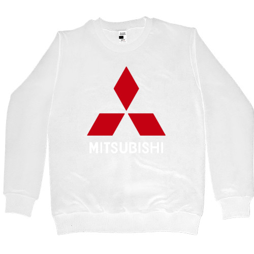 Світшот Преміум Дитячий - Mitsubishi Logo White - Mfest