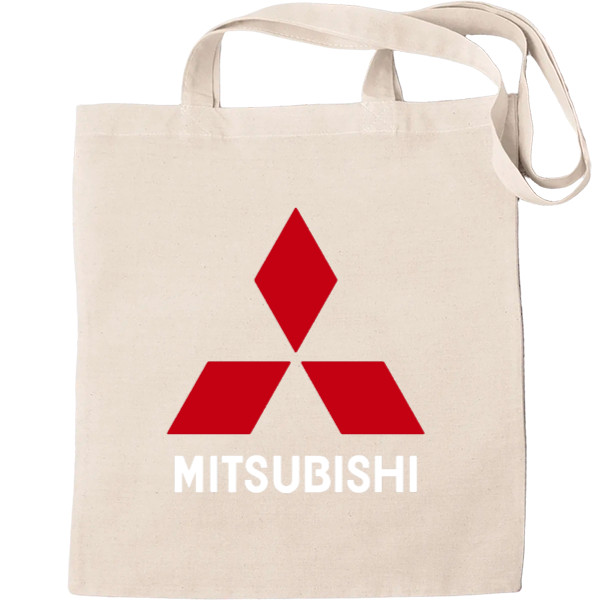 Еко-Сумка для шопінгу - Mitsubishi Logo White - Mfest