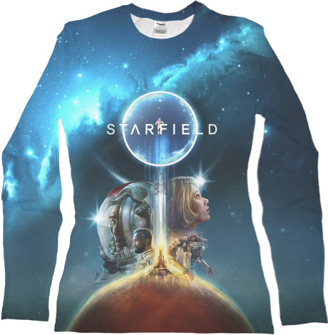 Women's Longsleeve Shirt 3D - Starfield - Mfest