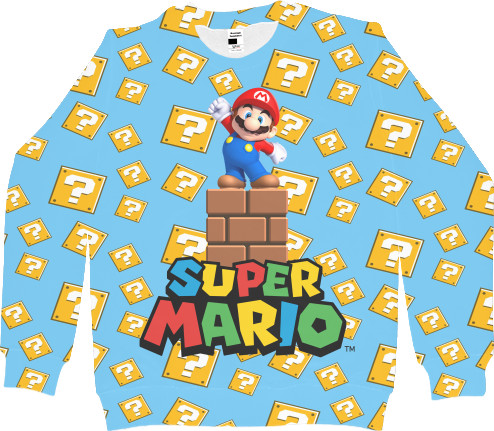 Mario - Kids' Sweatshirt 3D - Super Mario - Mfest