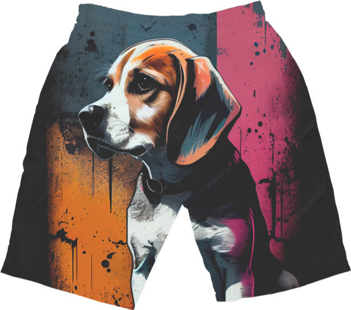 Men's Shorts 3D - Beagle 2 - Mfest