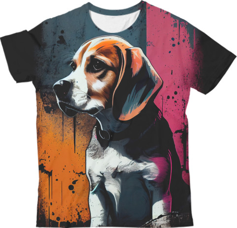 Kids' T-Shirt 3D - Beagle 2 - Mfest