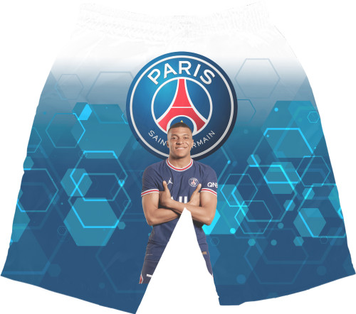 Men's Shorts 3D - Kilian Mbappé - Mfest