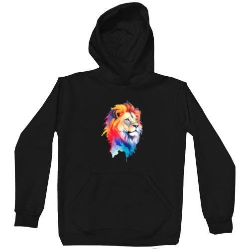 Худі Премиум Дитяче - Colorful art illustration - lion head - Mfest