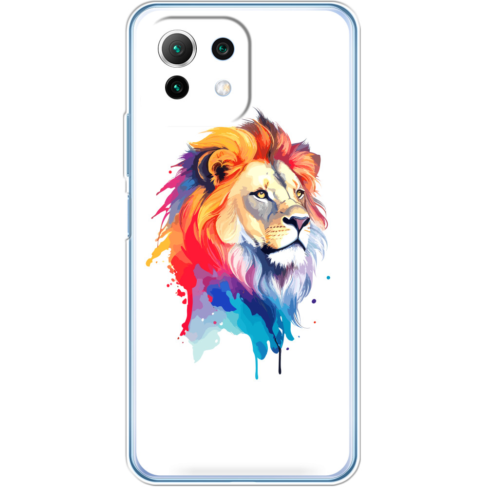 Львы - Xiaomi Case - Colorful art illustration - lion head - Mfest