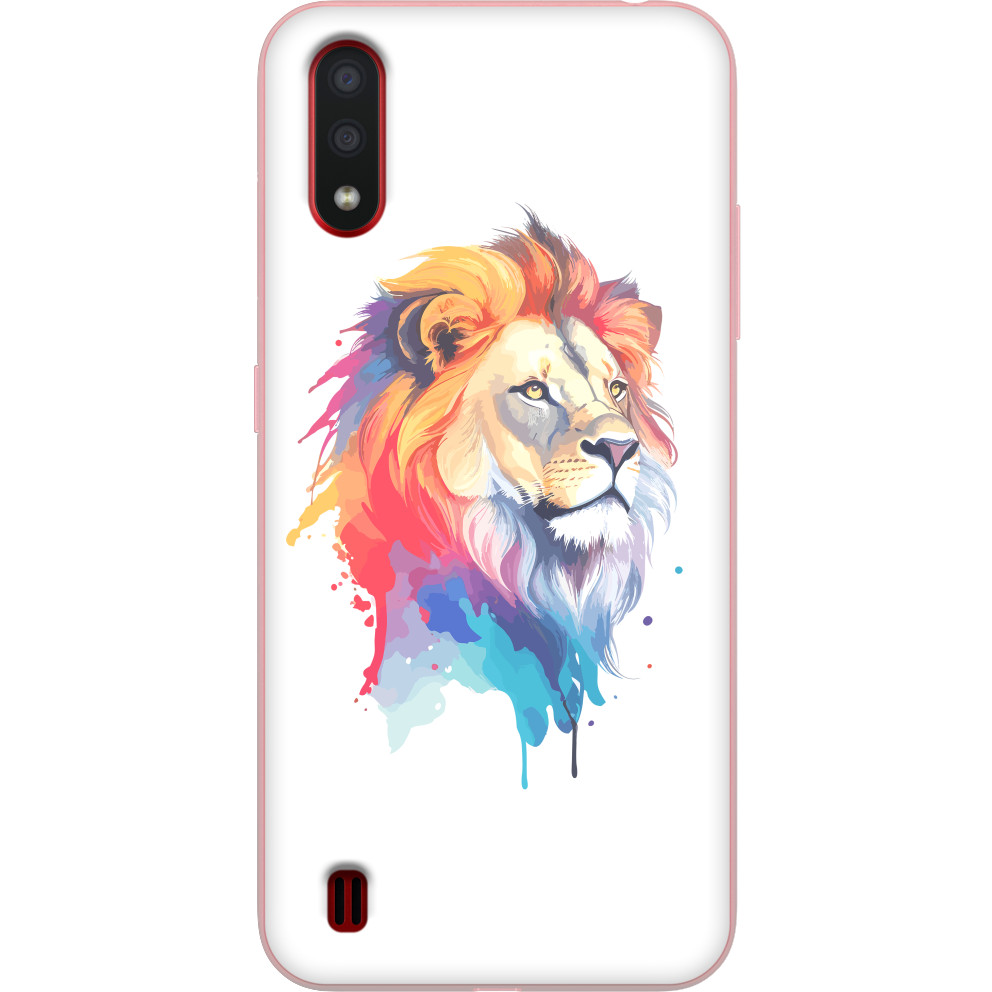 Чехол Samsung - Colorful art illustration - lion head - Mfest