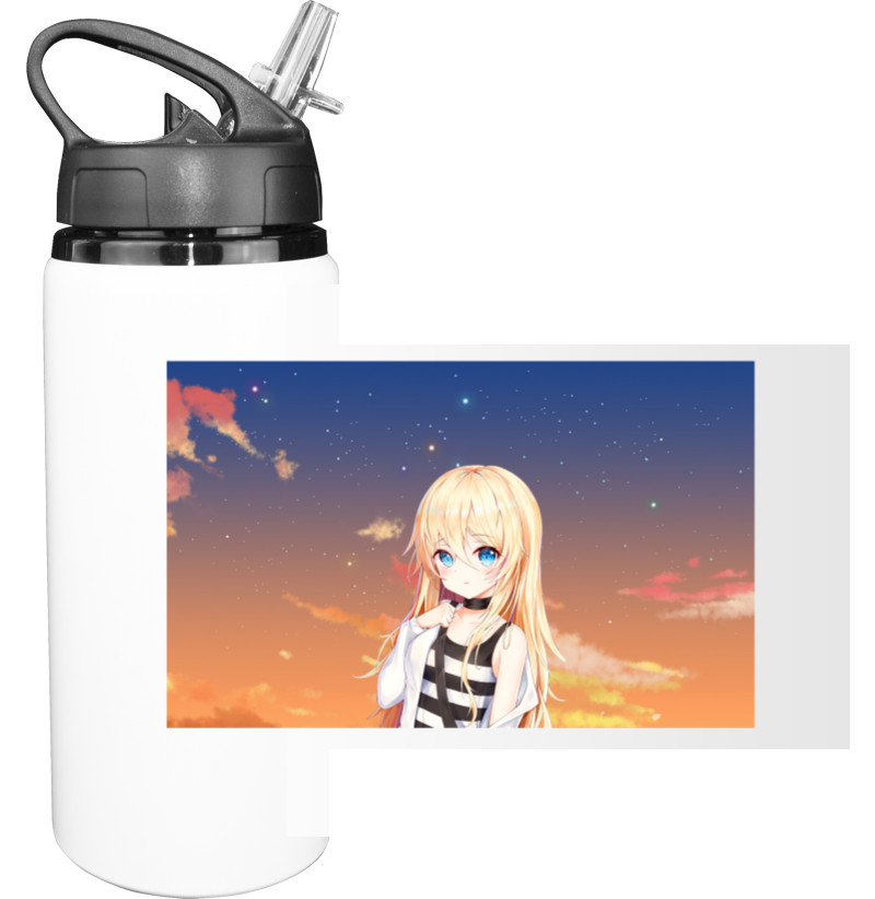 Sport Water Bottle - ANGEL OF BLOODSHED 2 - Mfest