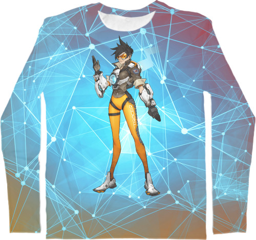 Kids' Longsleeve Shirt 3D - Tracer Overwatch - Mfest