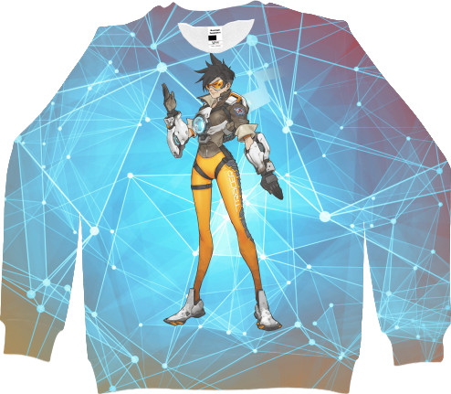 Kids' Sweatshirt 3D - Tracer Overwatch - Mfest