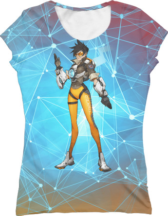 Women's T-Shirt 3D - Tracer Overwatch - Mfest