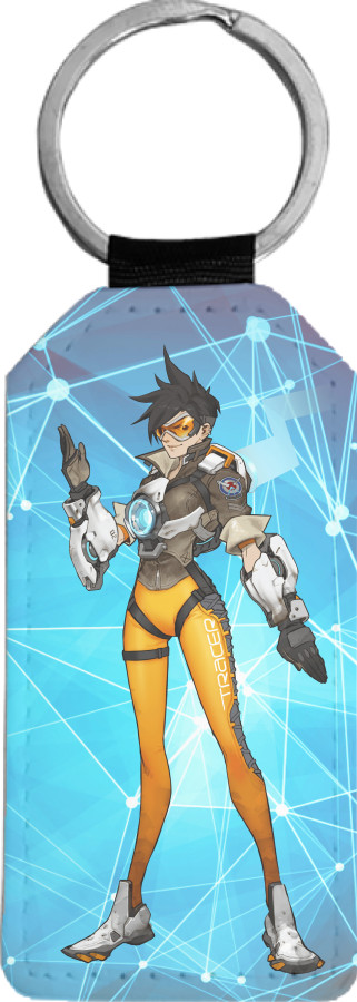 Брелок прямоугольный - Tracer Overwatch - Mfest