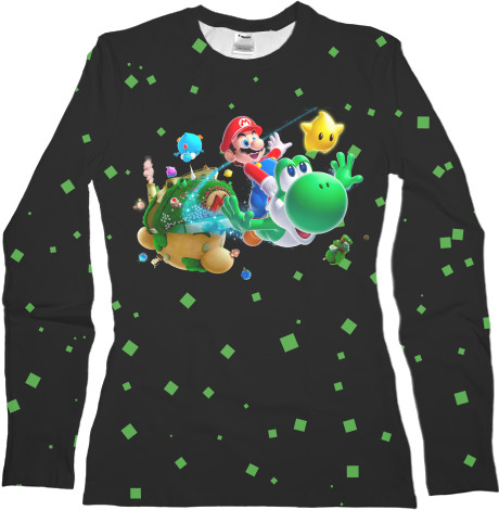 Women's Longsleeve Shirt 3D - SUPER MARIO 2 - Mfest