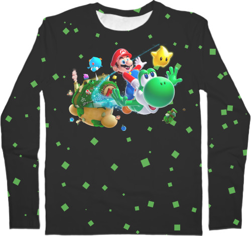 Men's Longsleeve Shirt 3D - SUPER MARIO 2 - Mfest