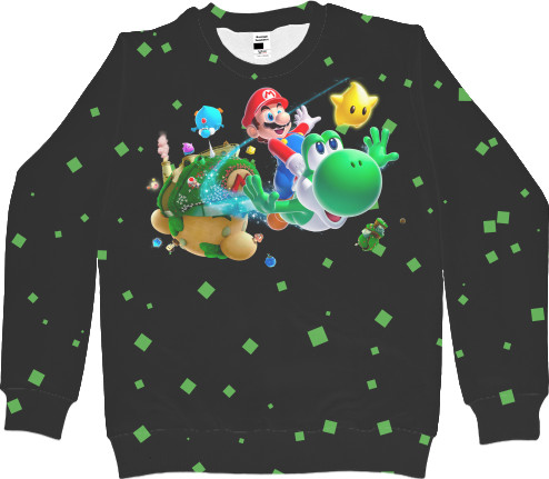 Kids' Sweatshirt 3D - SUPER MARIO 2 - Mfest