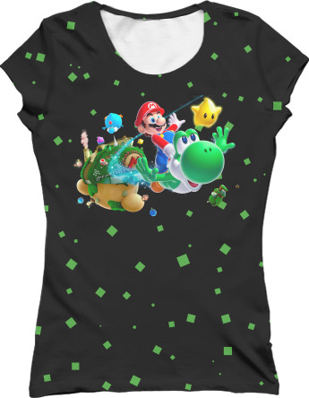 Women's T-Shirt 3D - SUPER MARIO 2 - Mfest