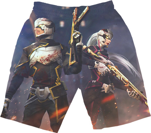 Men's Shorts 3D - Garena Free Fire 1 - Mfest