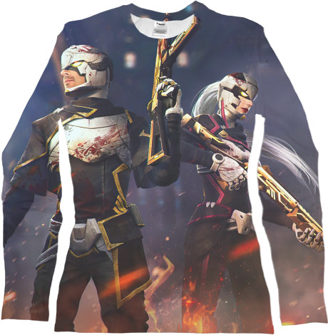 Women's Longsleeve Shirt 3D - Garena Free Fire 1 - Mfest