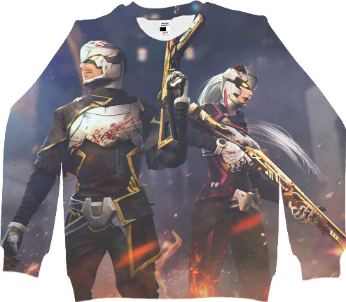 Women's Sweatshirt 3D - Garena Free Fire 1 - Mfest