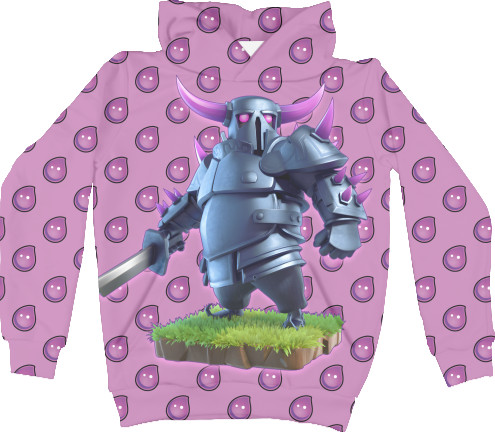 Kids' Hoodie 3D - Clash royale Pekka - Mfest