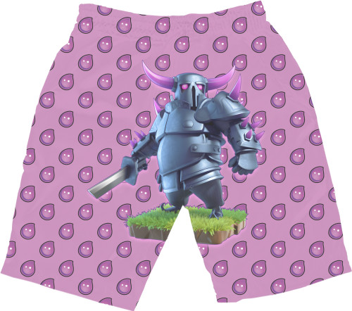 Men's Shorts 3D - Clash royale Pekka - Mfest